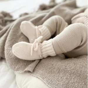 Slofjes | 100% Merino wol | Crème • Op voorraad
