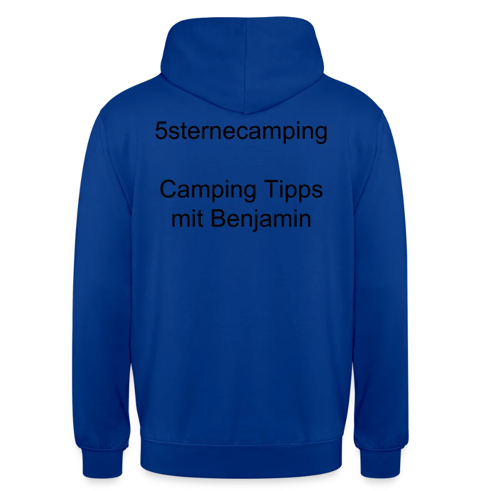 "Camping Tipps mit Benjamin" Unisex Hoodie – Bild 2