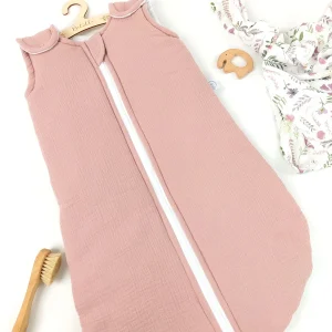 Baby Schlafsack Musselin Altrosa
