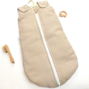 Baby Schlafsack Waffel Hellbeige