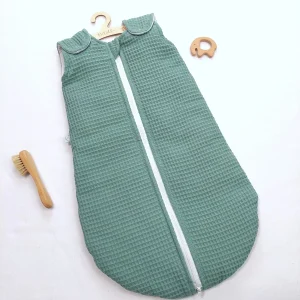 Baby Schlafsack Waffel Altgrün