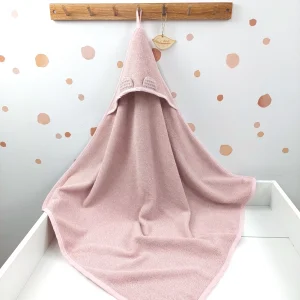 Babyhandtuch mit Kapuze Frottee Puderrosa