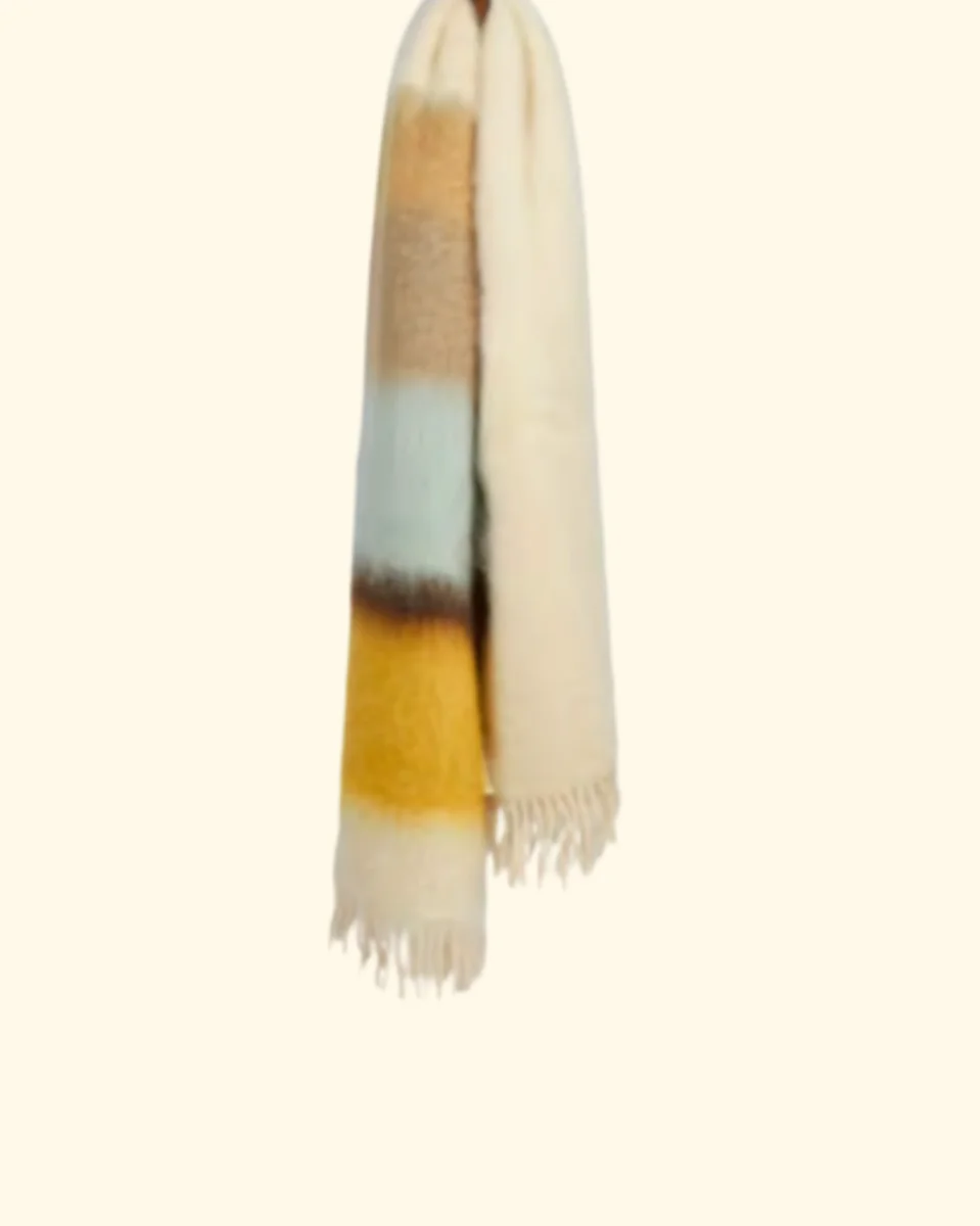 Decke aus Mohairmix in verschiedenen Farben – Bild 6