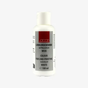 Linoldruckfarbe | auf Wasserbasis | 100 ml | Weiß