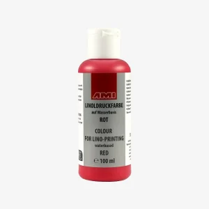 Linoldruckfarbe | auf Wasserbasis | 100 ml | Rot