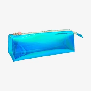 Stifte Etui | Paper Poetry | Etui Irisierend | Kunststoff | 6,5x6,5x19cm | blau