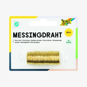 Messingdraht / 0,3mmx80m / goldfarben