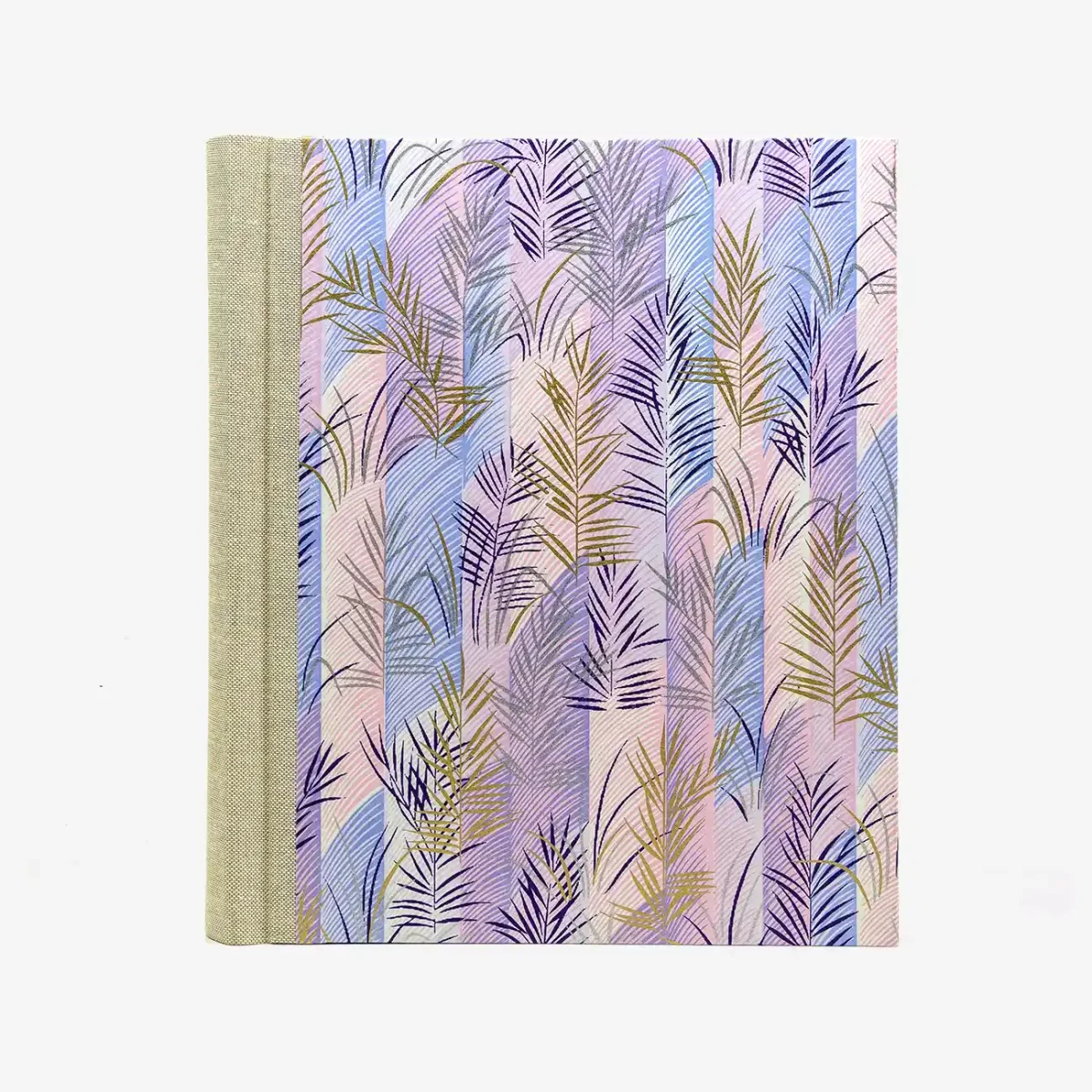 Fotoalbum | H24xB20cm | 60 schwarze Seiten | Cover: Chiyogmi Papier | Motiv: Zweige purple – Bild 2