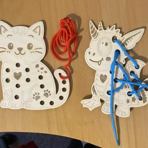 SVG Fädeltiere – DIY Lernspiel
