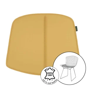 Handgefertigtes Sitzkissen Atlantida aus Leder für Bertoia Stuhl von Knoll
