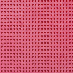 Lokta Papier / Bogen Herzen / 25 pink/ lackrot
