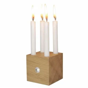 Raumgestalt Adventswürfel aus heller Eiche