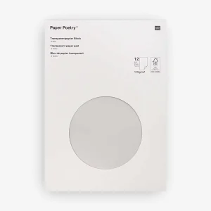 Paper Poetry / Transparentpapierblock / 21x29,5cm 12 Blatt