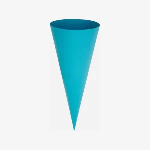 Schultüte | Zuckertüte | Rohling | Rund | 70cm | Türkis