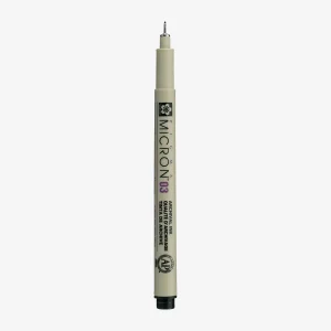Pigma Micron | Fineliner | schwarz | permanent | wasserfest | 03