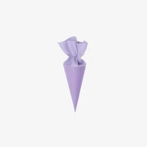 Schultüte | Zuckertüte | Rohling | mit Filzverschluss | 20cm | Violett