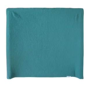 Musselin Bezug für Wickelauflage / Wickelunterlage Vädra von IKEA Seegrün