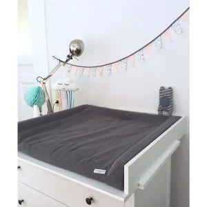 Musselin Bezug für Wickelauflage / Wickelunterlage Vädra 74x80 cm von IKEA Dunkelgrau