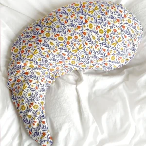 Yinnie Theraline Stillkissen inkl. Bezug Musselin  (135 cm x 35 cm) Libelle Weiss