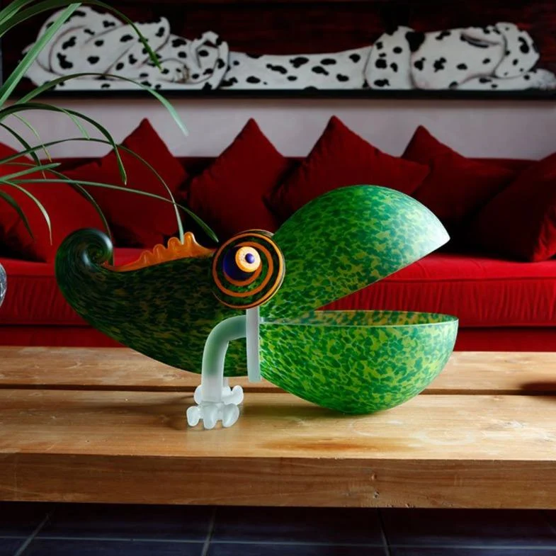 Chameleon Big – Borowski Glasskulptur als dekorative Schale – Bild 4