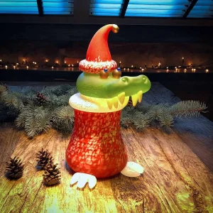 Chris Croc – Krokodil-Glasdose, Weihnachtsedition