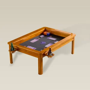 Wooden Coffee Gaming Table With Topper