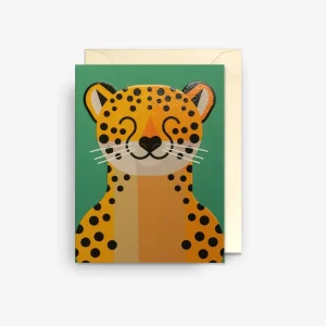 Minikarte | Geburtstagskarte | Allison Black | Raubkatze (Savannah Cheetah Mini Card)