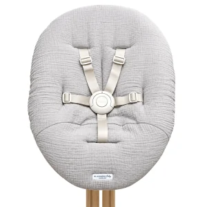 Bezug Nomi Babyschale von Stokke - Musselin Hellgrau