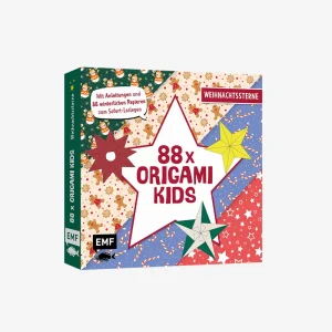 Origamipapier | EMF | 88 x Origami Kids | mit Anleitung | Weihnachtssterne