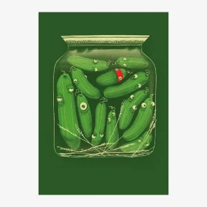 Postkarte | Gurken im Glass | Format: A6
