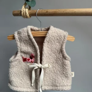 Teddy Gilet | Licht beige | Teckel